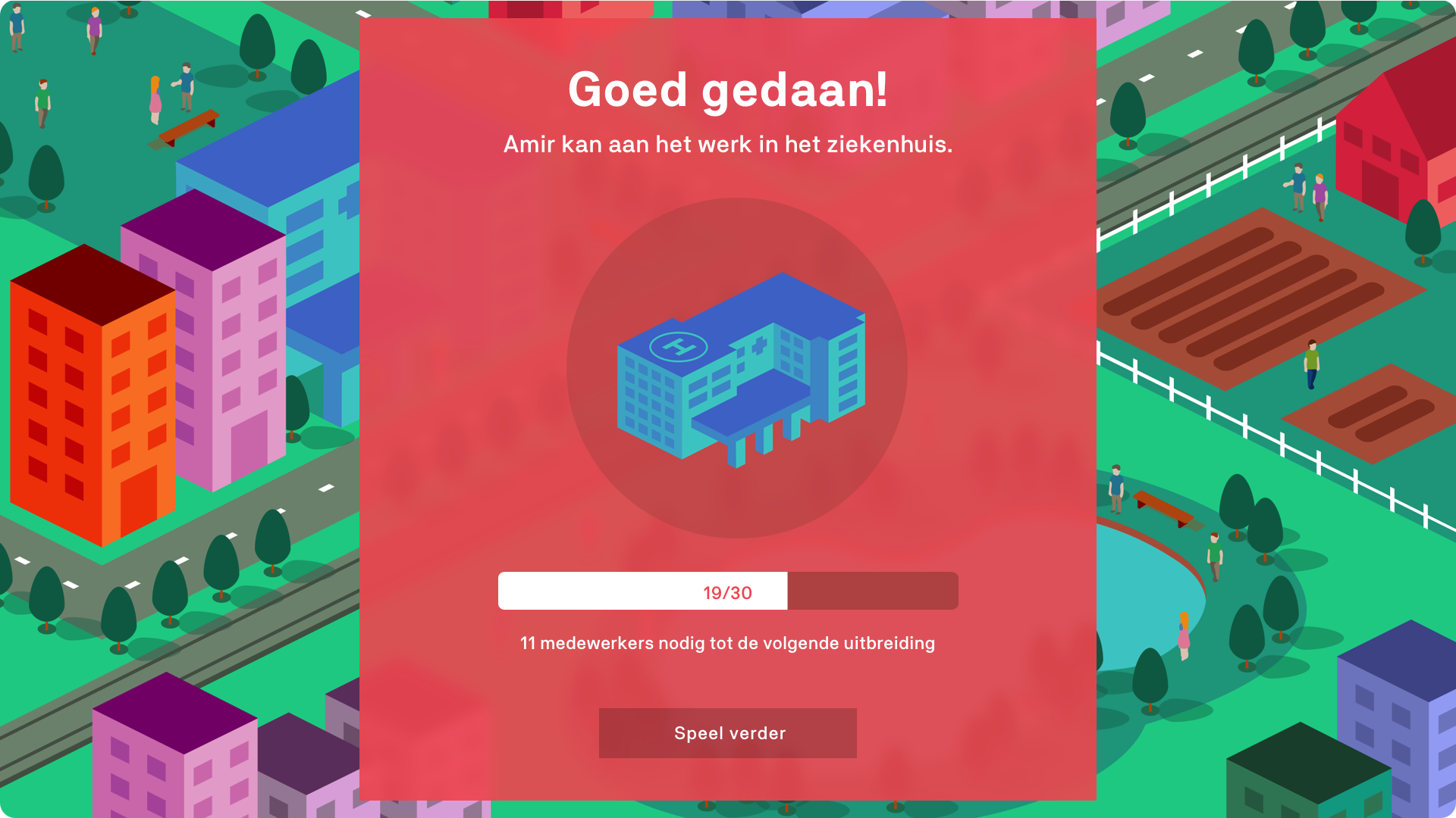 Een werkplek groeit na een geslaagde rit