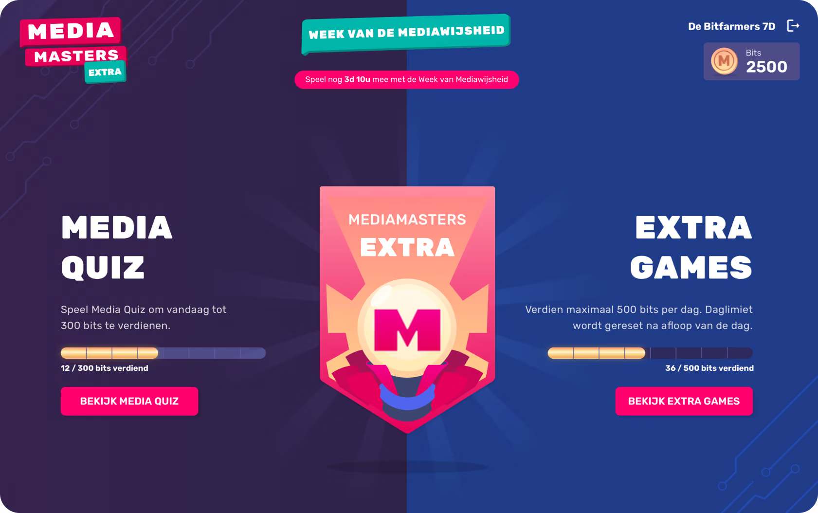 MediaMasters Extra met quiz en extra spellen
