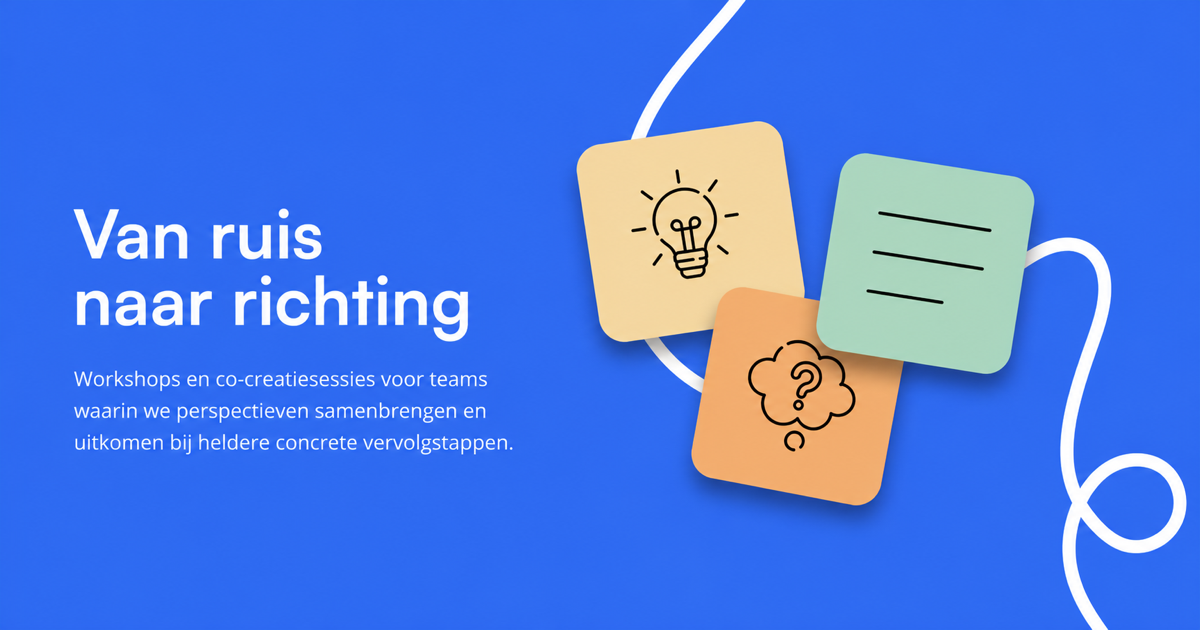 Op één lijn studio | Van ruis naar richting